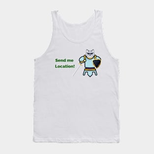 Cat in armour Tank Top